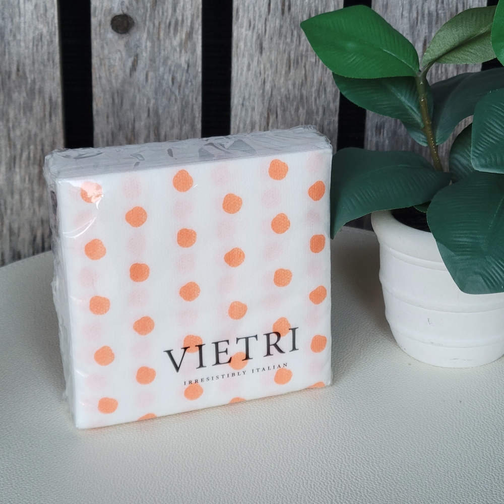 Easter Bunny Decor with Orange Polka Dot Vietri Napkins - Picture 8 of 8